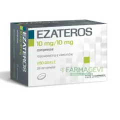 Ezateros 10 mg/10 mg compresse, a cosa serve? Per il controllo del colesterolo, con rosuvastatina ed ezetimibe.