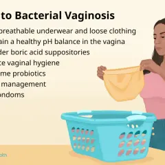 Gestione della vaginosi batterica: consigli su igiene, abbigliamento traspirante e uso di probiotici per mantenere l'equilibrio del pH.