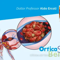 Dottor Professor Aldo Ercoli discute l'aspettativa di vita dopo embolia polmonare, con illustrazioni di coaguli sanguigni.