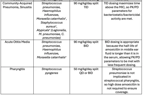 Tabella dosaggio amoxicillina per bambini: gramplus supposte per polmonite, sinusite, otite media e faringite.