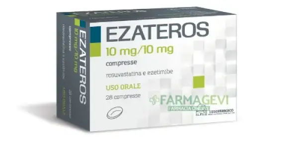 Ezateros 10 mg/10 mg compresse, a cosa serve? Per il controllo del colesterolo, con rosuvastatina ed ezetimibe.
