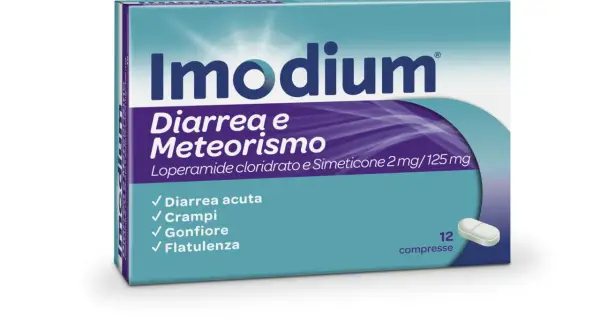 Imodium: per diarrea acuta, crampi, gonfiore e flatulenza. Aiuta a ritrovare il benessere.