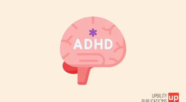 Cervello stilizzato con la scritta ADHD, simbolo di speranza che adhd è curabile.