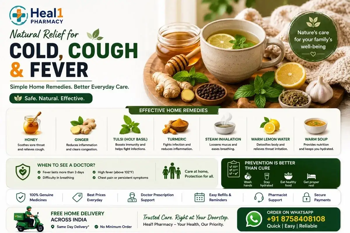 Rimedi naturali per raffreddore, tosse e febbre: miele, zenzero, tulsi, curcuma, inalazioni, acqua e limone, brodo. Come abbassare la febbre con metodi casalinghi.
